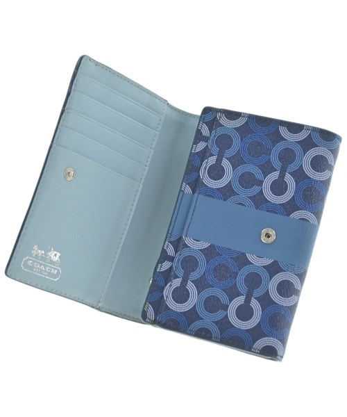 COACH（コーチ）財布・コインケース 青 サイズ:- レディース/2200658863318