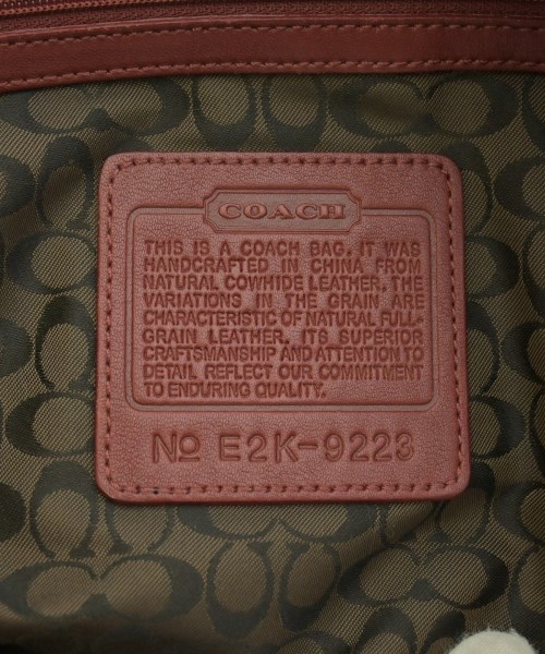 COACH（コーチ）ショルダーバッグ 赤 サイズ:- レディース/2200661306260