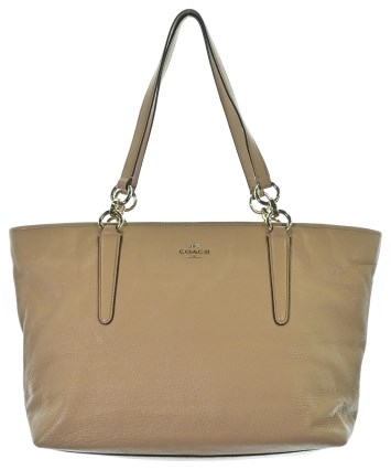 COACH コーチ 2WAY トートバッグ ベージュ レザー COACH（コーチ）トートバッグ ベージュ サイズ:- レディース