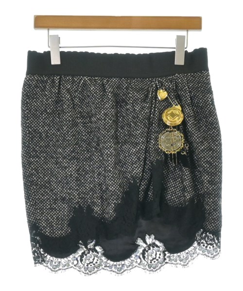 DOLCE&GABBANA(ドルチェアンドガッバーナ)ミニスカート 黒 サイズ:38(S位)/2200670755066
