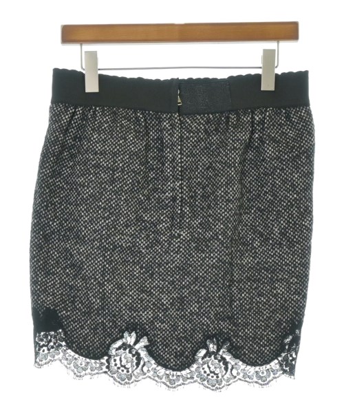 DOLCE&GABBANA（ドルチェアンドガッバーナ）ミニスカート 黒 サイズ:38(S位) レディース/2200670755066