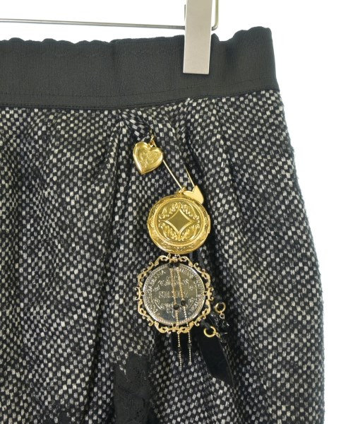 DOLCE&GABBANA（ドルチェアンドガッバーナ）ミニスカート 黒 サイズ:38(S位) レディース/2200670755066