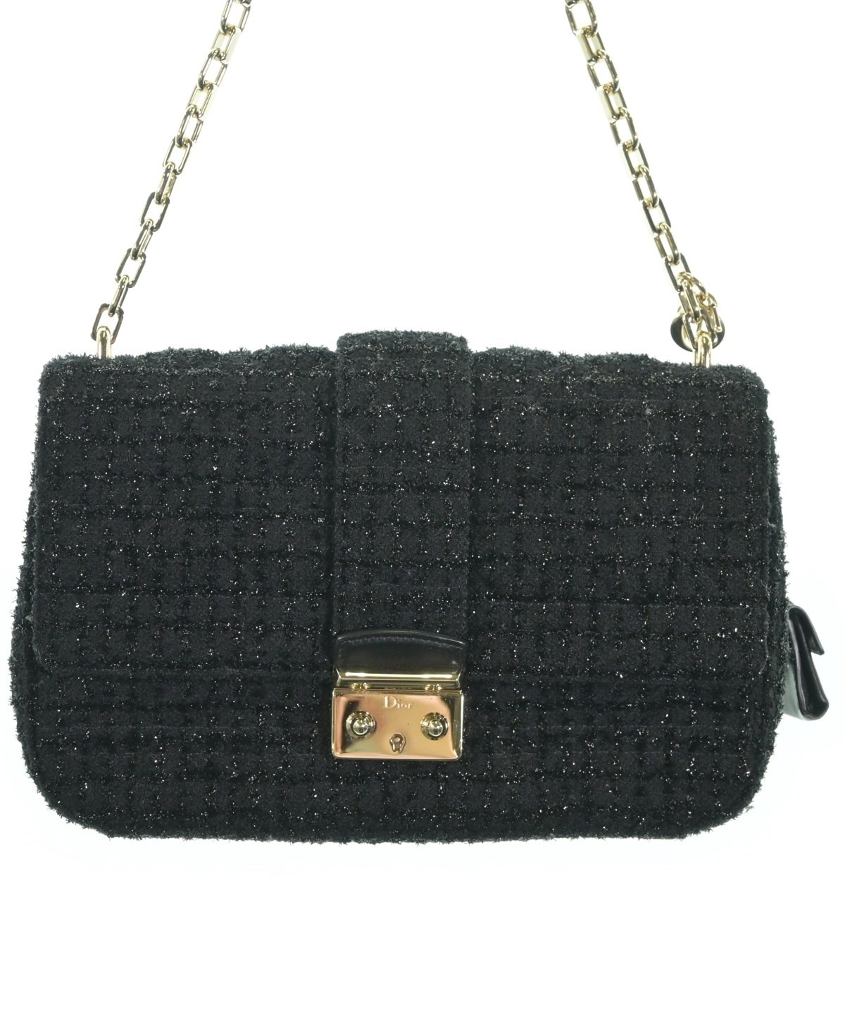 Dior ブラック ショルダーバッグ Christian Dior（クリスチャンディオール）ショルダーバッグ 黒 サイズ