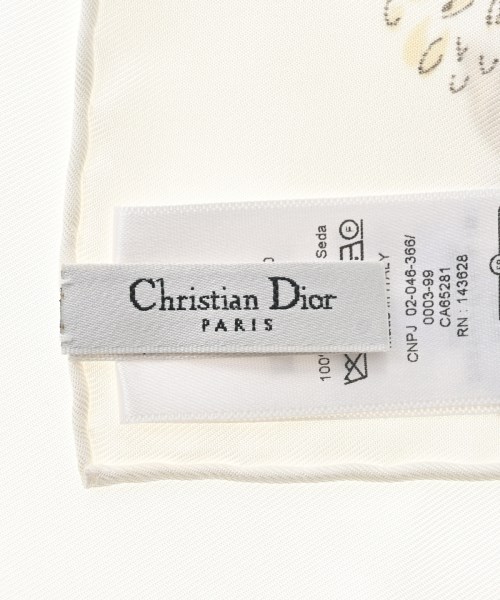 Christian Dior（クリスチャンディオール）バンダナ・スカーフ 白 サイズ:- レディース/2200641700699