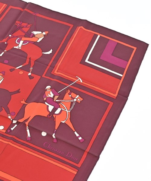 Christian Dior（クリスチャンディオール）バンダナ・スカーフ 赤 サイズ:- レディース/2200633349103