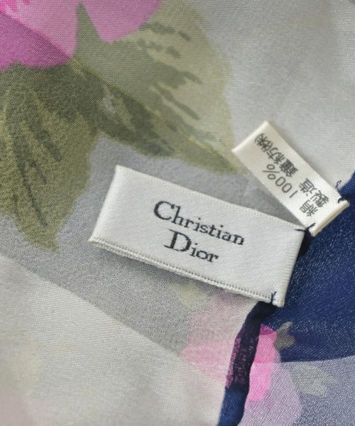 Christian Dior（クリスチャンディオール）バンダナ・スカーフ 紺 サイズ:- レディース/2200633349127