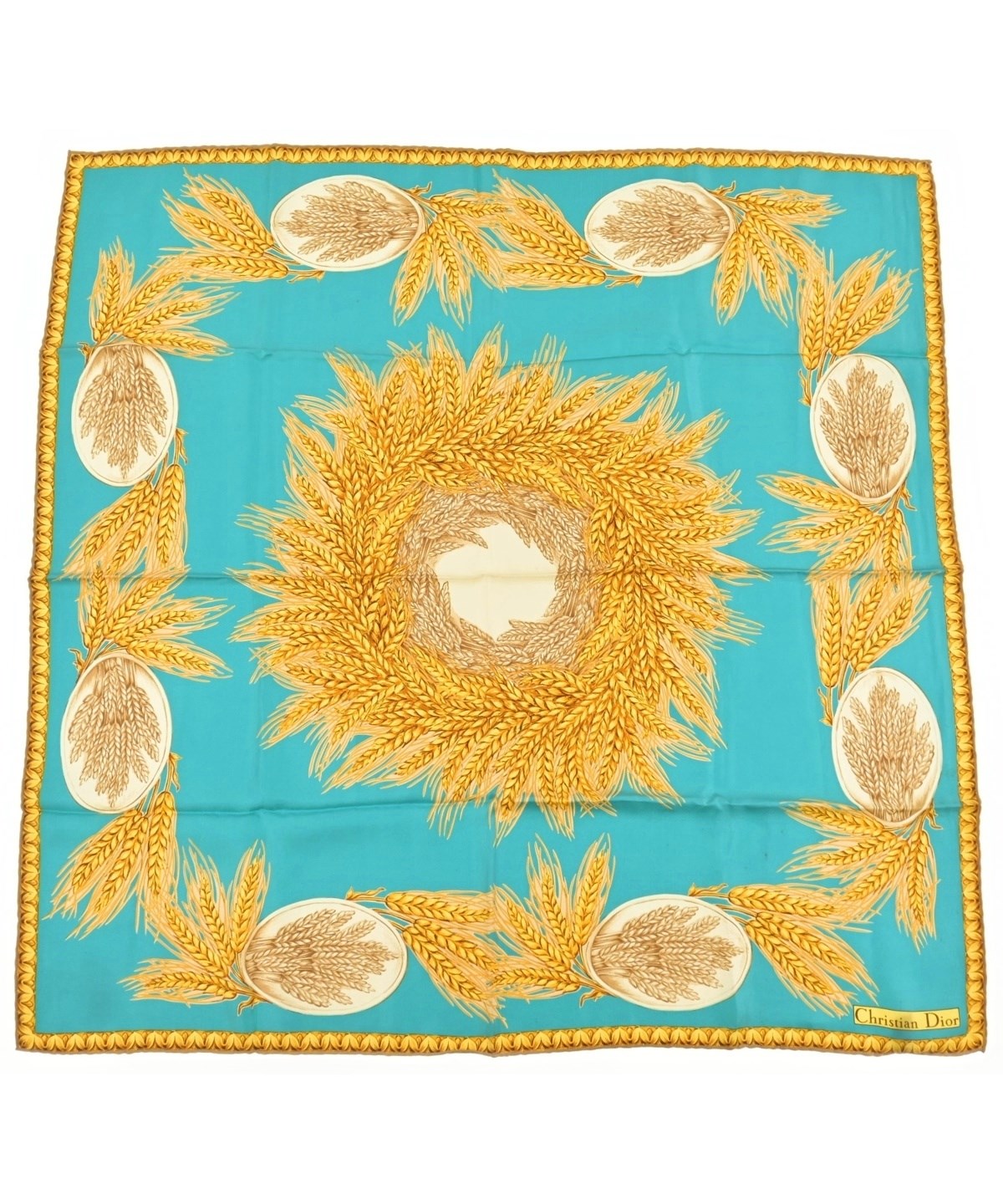Christian Dior（クリスチャンディオール）バンダナ・スカーフ 青