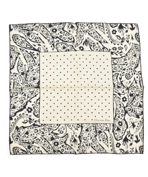 Christian Dior(クリスチャンディオール)バンダナ・スカーフ 白 サイズ:-/2200657346195