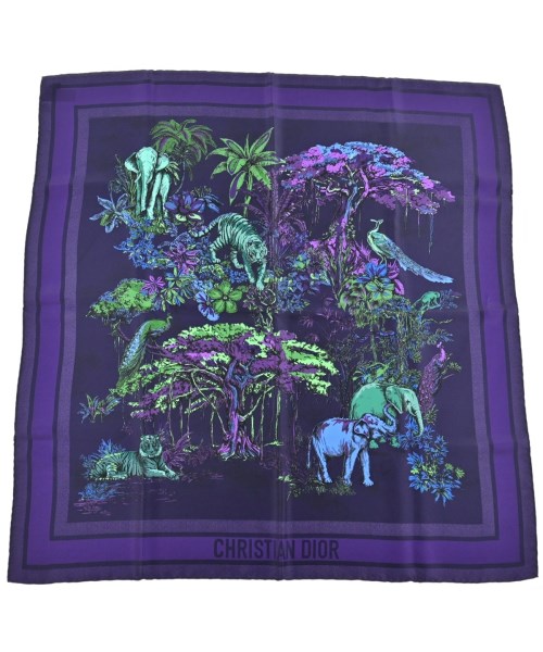 Christian Dior(クリスチャンディオール)バンダナ・スカーフ 紫 サイズ:-/2200661755020