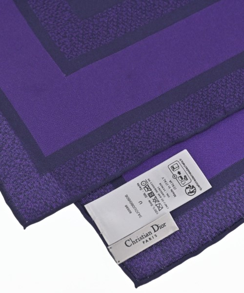 Christian Dior（クリスチャンディオール）バンダナ・スカーフ 紫 サイズ:- レディース/2200661755020