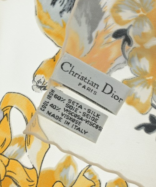 Christian Dior（クリスチャンディオール）バンダナ・スカーフ 白 サイズ:- レディース/2200712458016