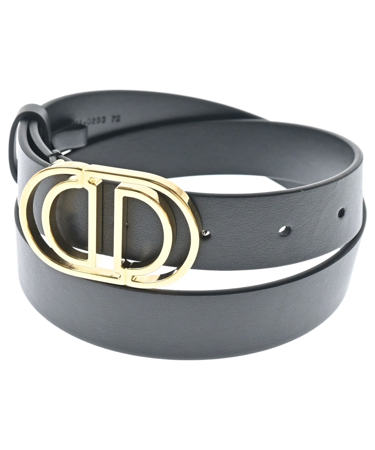 Christian Dior（クリスチャンディオール）ベルト 黒 サイズ:75