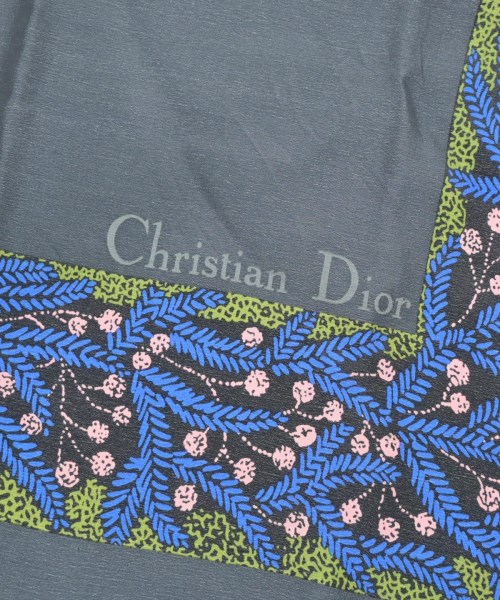 Christian Dior（クリスチャンディオール）バンダナ・スカーフ グレー サイズ:- レディース/2200703291028