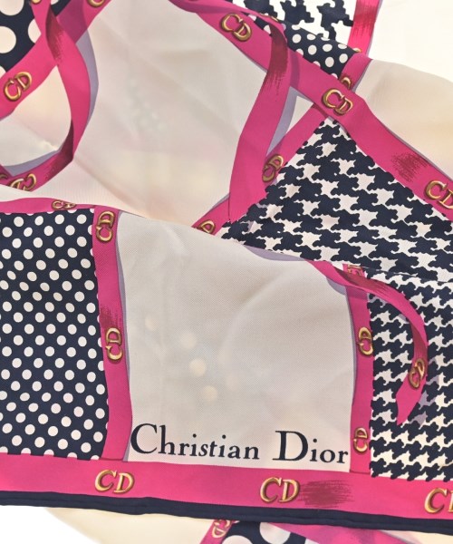 Christian Dior（クリスチャンディオール）バンダナ・スカーフ 紺 サイズ:- レディース/2200703883131