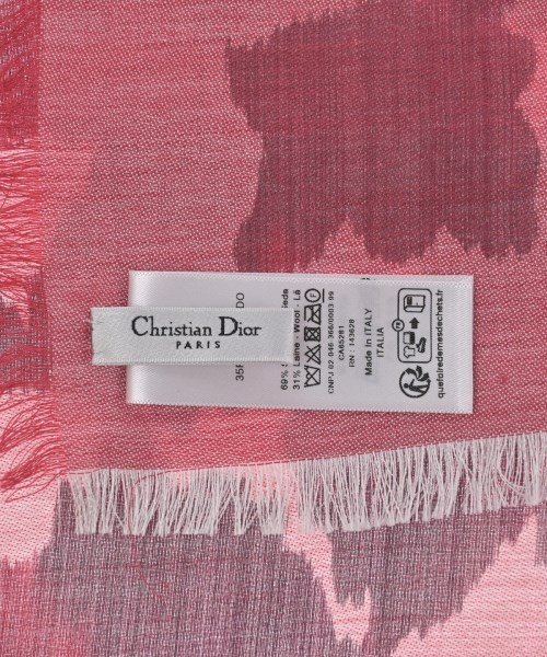 Christian Dior（クリスチャンディオール）バンダナ・スカーフ 赤 サイズ:- レディース/2200708945124