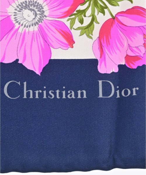 Christian Dior（クリスチャンディオール）バンダナ・スカーフ 紺 サイズ:- レディース/2200724274734