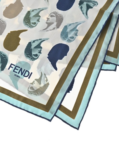 FENDI（フェンディ）バンダナ・スカーフ 白 サイズ:- レディース/2200637669108