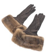 FENDI（フェンディ）手袋 茶 サイズ:L レディース/2200632774678