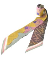 FENDI（フェンディ）バンダナ・スカーフ 黄 サイズ:- レディース/2200617112303