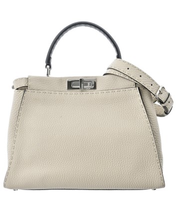 FENDI ハンドバッグ ニット ホワイト FENDI（フェンディ）ハンドバッグ 白 サイズ:- レディース