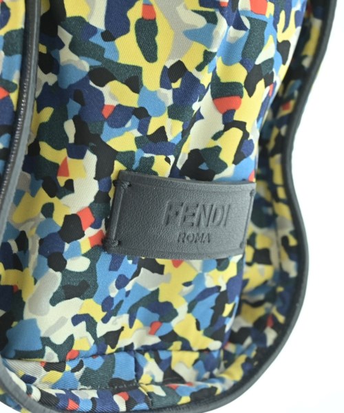 FENDI FFトート ショルダー ヴィンテージ黒 赤 緑 青 黄 茶 希少 FENDI（フェンディ）トートバッグ 紺 サイズ:- レディース