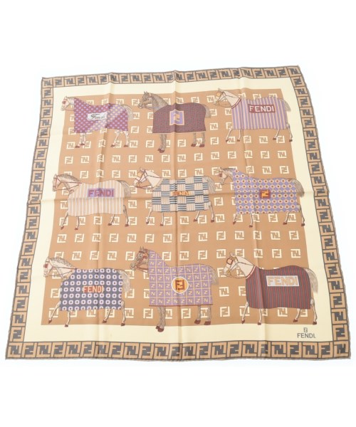 FENDI(フェンディ)バンダナ・スカーフ ベージュ サイズ:-/2200659554048