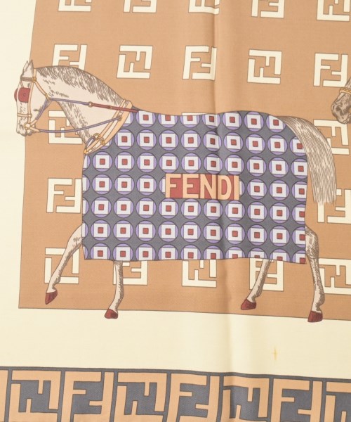 FENDI（フェンディ）バンダナ・スカーフ ベージュ サイズ:- レディース/2200659554048