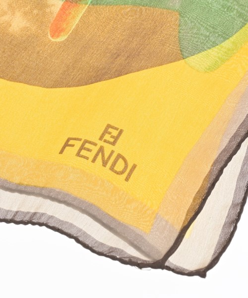 FENDI（フェンディ）バンダナ・スカーフ 黄 サイズ:- レディース/2200709298335