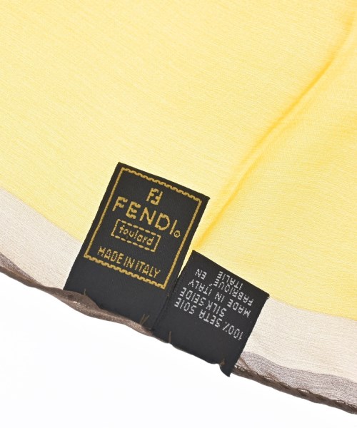FENDI（フェンディ）バンダナ・スカーフ 黄 サイズ:- レディース/2200709298335