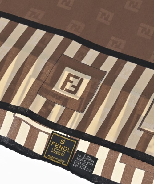 FENDI（フェンディ）バンダナ・スカーフ 茶 サイズ:- レディース/2200653069081