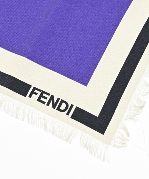 FENDI（フェンディ）バンダナ・スカーフ 青 サイズ:- レディース/2200702042447