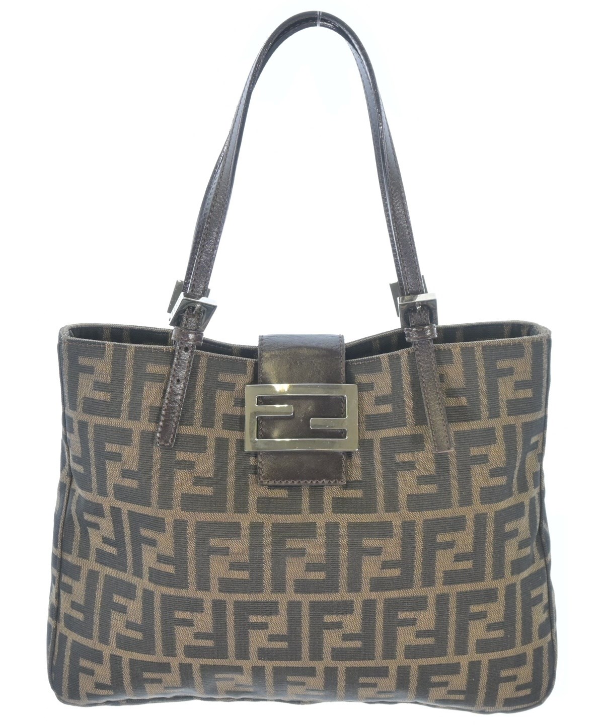 FENDI トートバック　USED FENDI（フェンディ）トートバッグ 茶 サイズ:- レディース