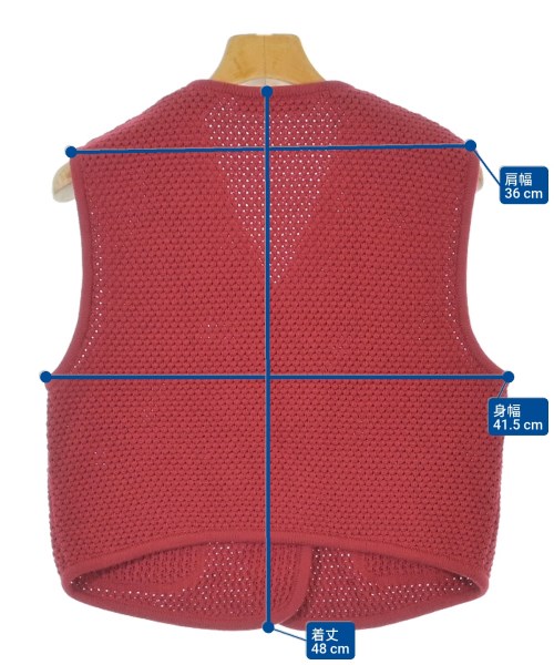 SONIA RYKIEL（ソニアリキエル）ベスト 赤 サイズ:38(S位) レディース/2200625163755