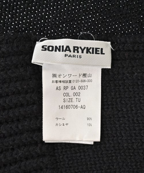 SONIA RYKIEL（ソニアリキエル）マフラー 黒 サイズ:- レディース/2200681377073