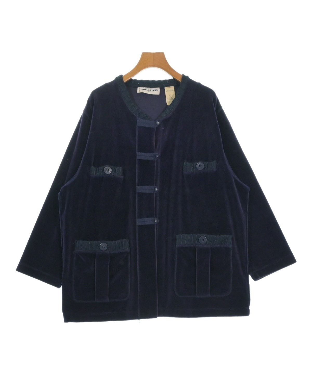 SONIA RYKIEL（ソニアリキエル）カーディガン 紺 サイズ:S レディース 