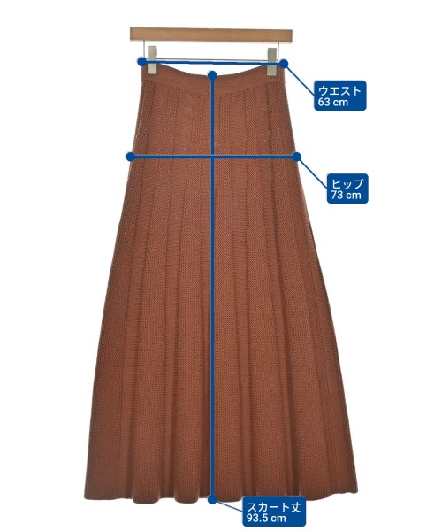 SONIA RYKIEL（ソニアリキエル）ロング・マキシ丈スカート オレンジ サイズ:38(S位) レディース/2200692584026