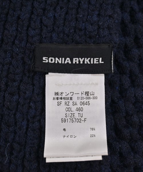 SONIA RYKIEL（ソニアリキエル）マフラー 紺 サイズ:- レディース/2200687852123