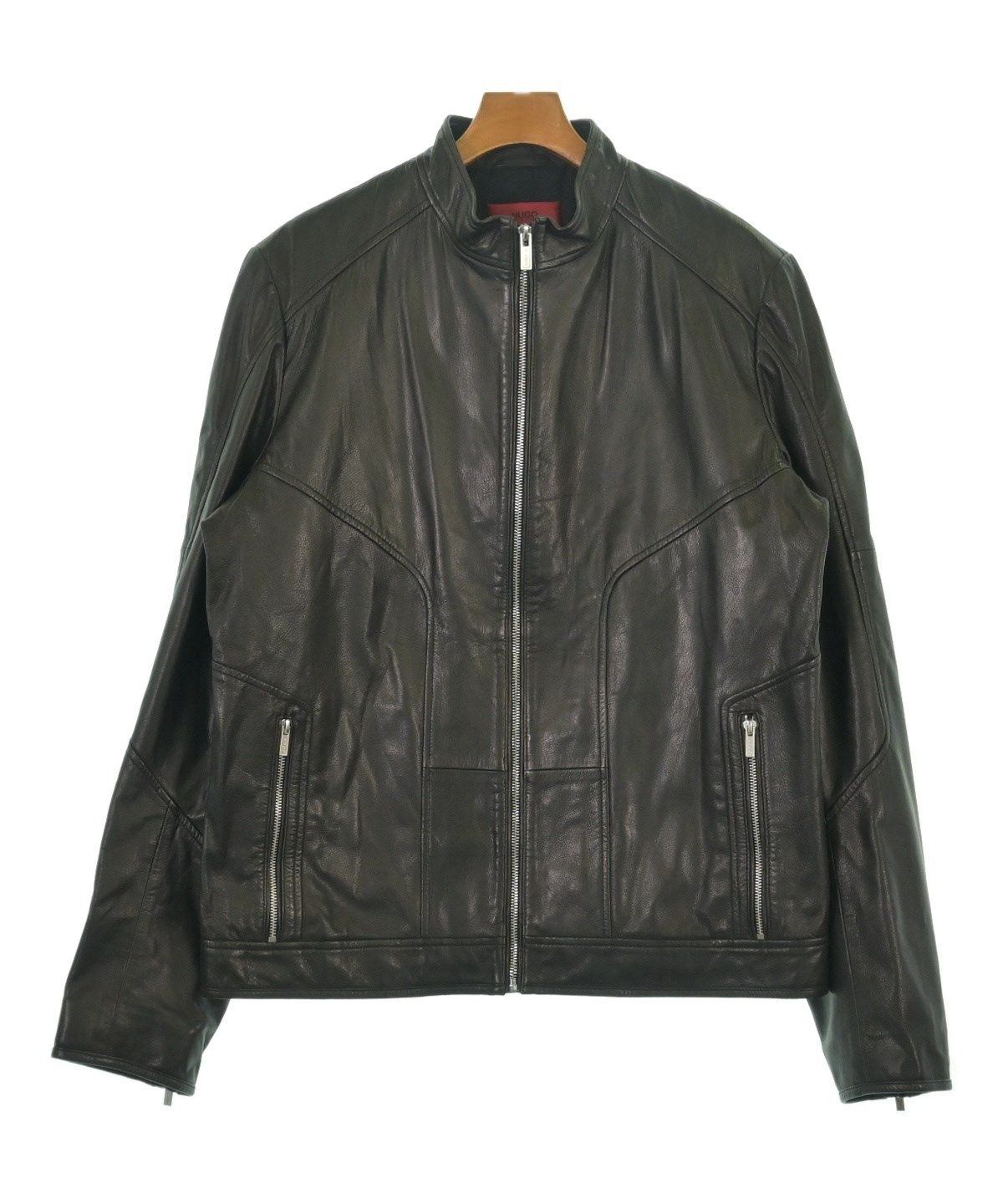 定価22万円 ヒューゴボス【HUGO BOSS】羊革 ユーズド加工ライダースXL 定価22万円 ヒューゴボス【HUGO BOSS】羊革 ユーズド加工