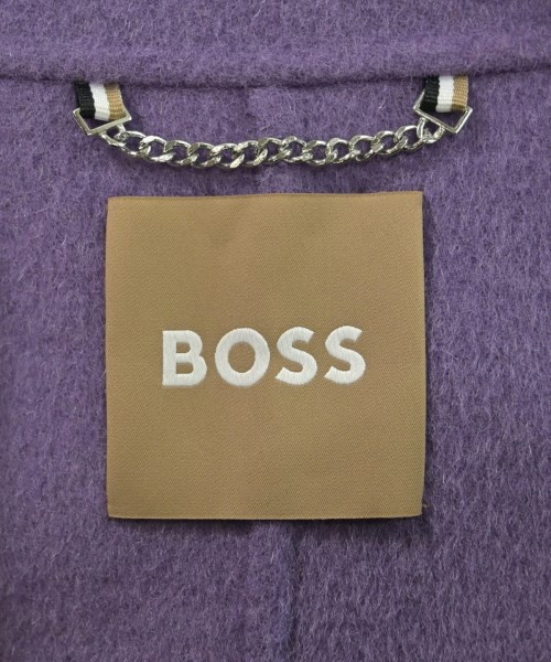 HUGO BOSS（ヒューゴボス）チェスターコート 紫 サイズ:44(L位) レディース/2200621992083