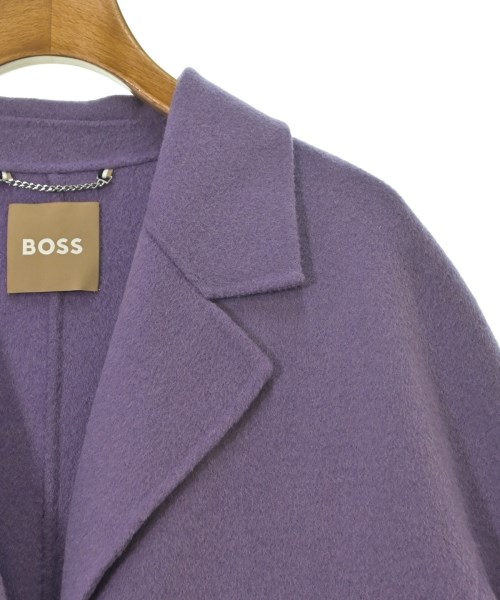 HUGO BOSS（ヒューゴボス）チェスターコート 紫 サイズ:44(L位) レディース/2200621992083