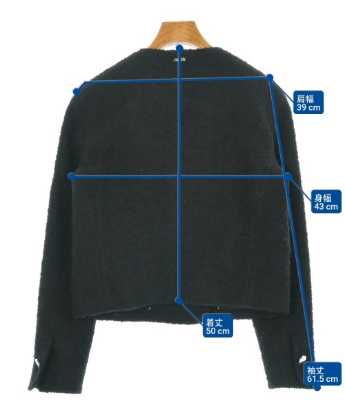 HUGO BOSS（ヒューゴボス）ノーカラージャケット 黒 サイズ:36(XS位) レディース/2200631876014