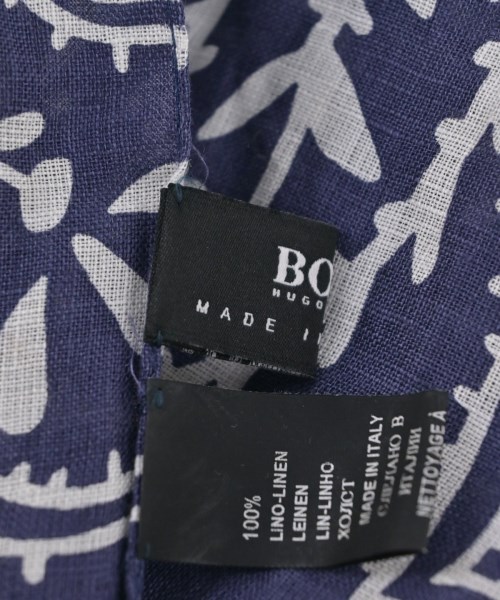 HUGO BOSS（ヒューゴボス）ストール 紺 サイズ:- メンズ/2200631716174