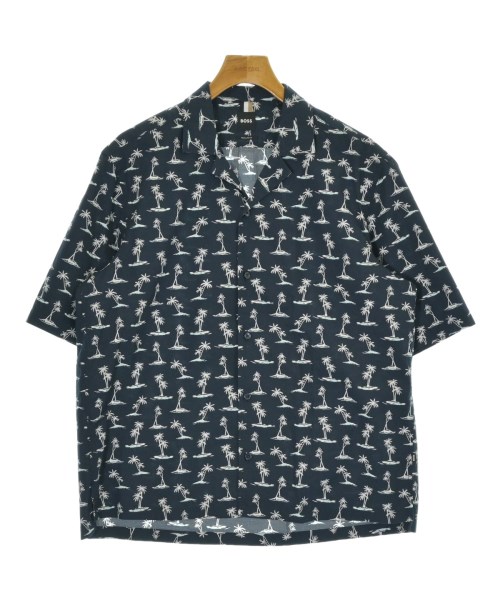 HUGO BOSS(ヒューゴボス)カジュアルシャツ 紺 サイズ:M/2200677456034