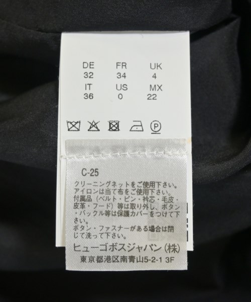 HUGO BOSS（ヒューゴボス）ワンピース 黒 サイズ:36(XS位) レディース/2200683575026