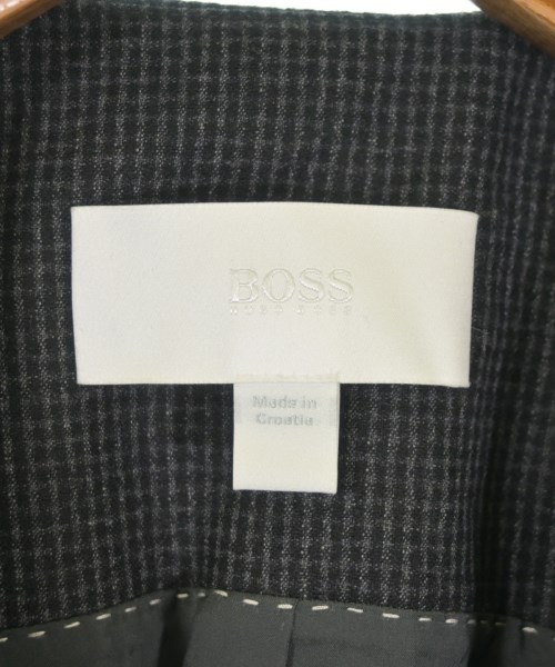 HUGO BOSS（ヒューゴボス）ノーカラージャケット 紺 サイズ:36(XS位) レディース/2200649309085