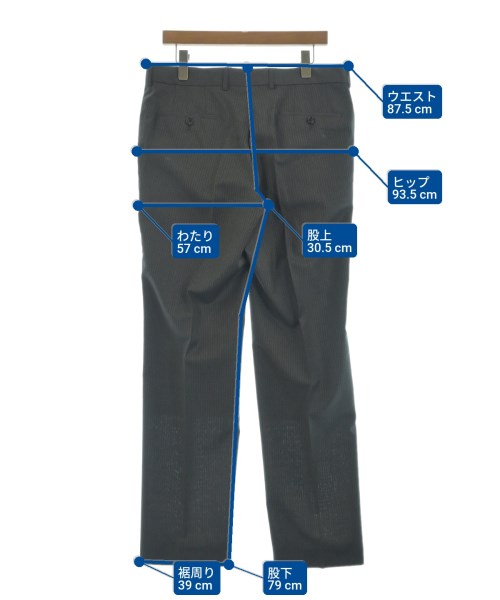 HUGO BOSS（ヒューゴボス）スラックス グレー サイズ:50(XL位) メンズ/2200656900039