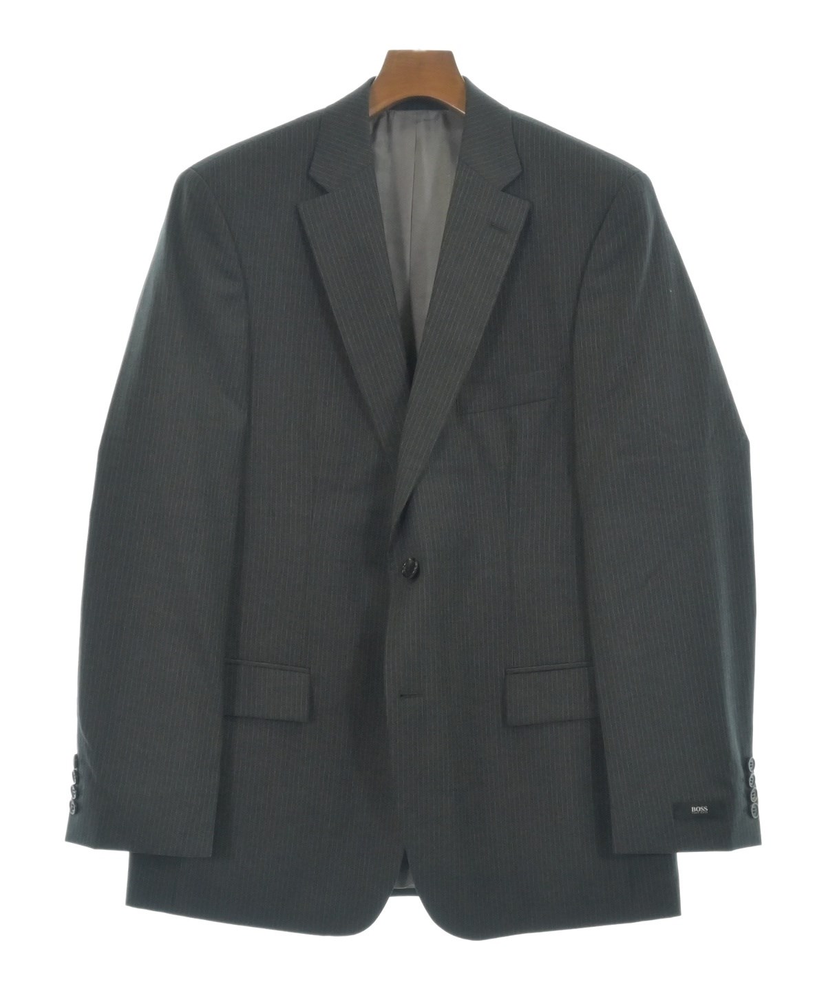 【極美品✨】ヒューゴボス　テーラード　ストレッチ　ジャージー　グレージュ　46 HUGO BOSS（ヒューゴボス）テーラードジャケット グレー サイズ:50(XL