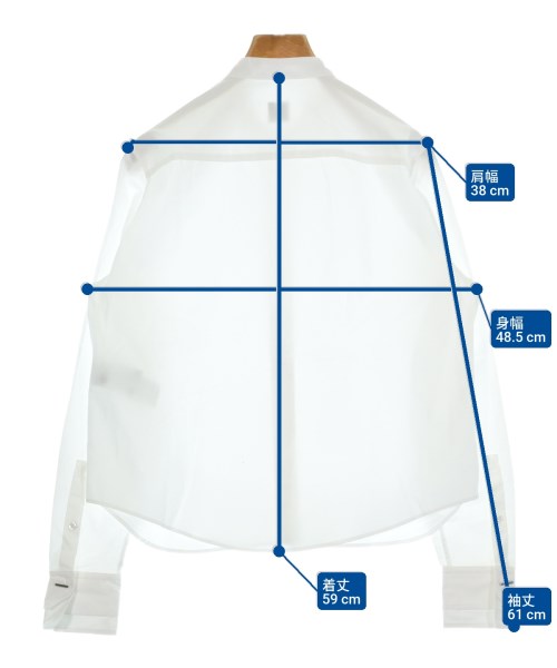 HUGO BOSS（ヒューゴボス）カジュアルシャツ 白 サイズ:38(S位) レディース/2200659968050