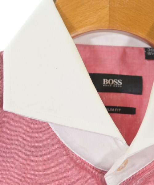HUGO BOSS（ヒューゴボス）ドレスシャツ 赤 サイズ:39(M位) メンズ/2200713018059