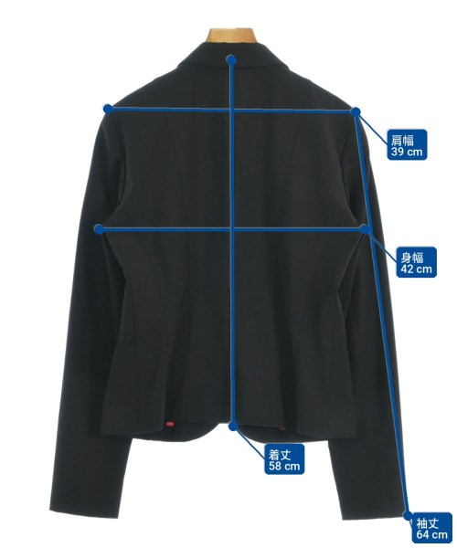HUGO BOSS（ヒューゴボス）テーラードジャケット 黒 サイズ:40(M位) レディース/2200714339030